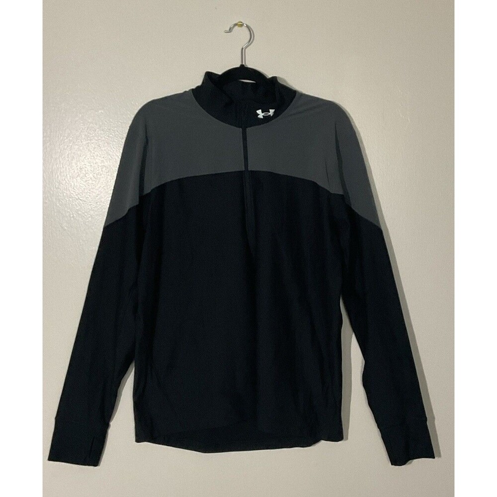 UNDER ARMOUR | Mens Black Qualifier Run Half Zip Long Sleeve | Size XL